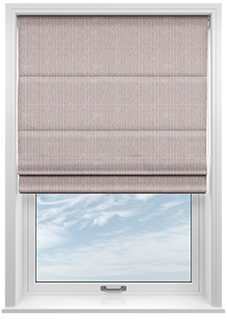 Quay Stripes, Parisian Purple - Motorised Roman Blind